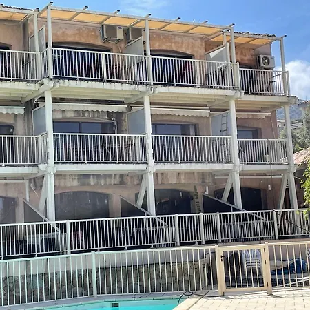 La Piscine - Appt Pour 6 Climatise Avec Piscine Apartment LʼÎle-Rousse